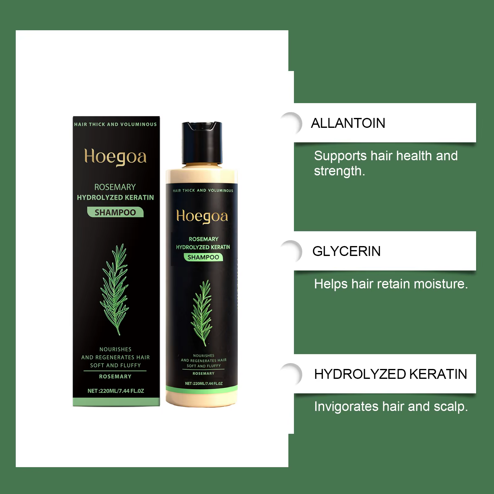 Shampooing capillaire au romarin naturel