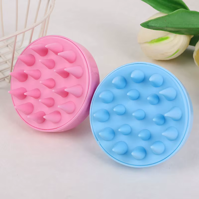 Peigne de Massage du cuir chevelu en Silicone