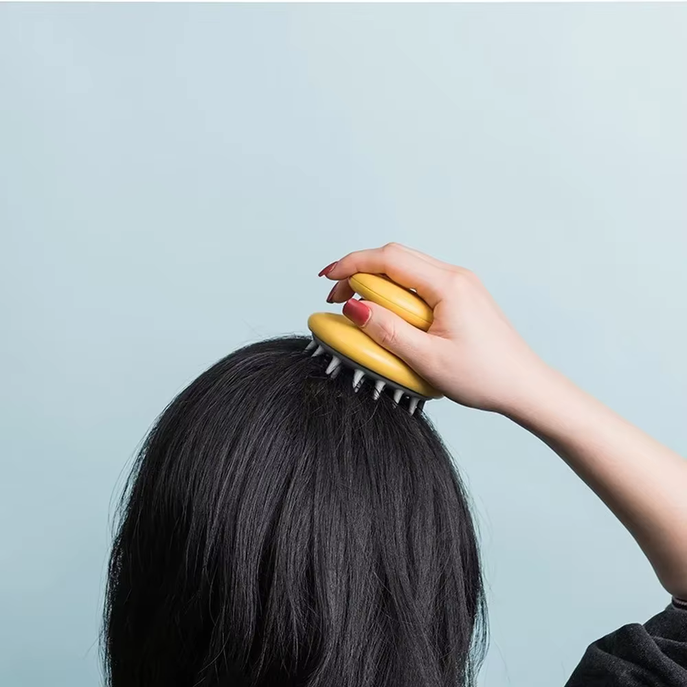 Brosse de massage du cuir chevelu en silicone