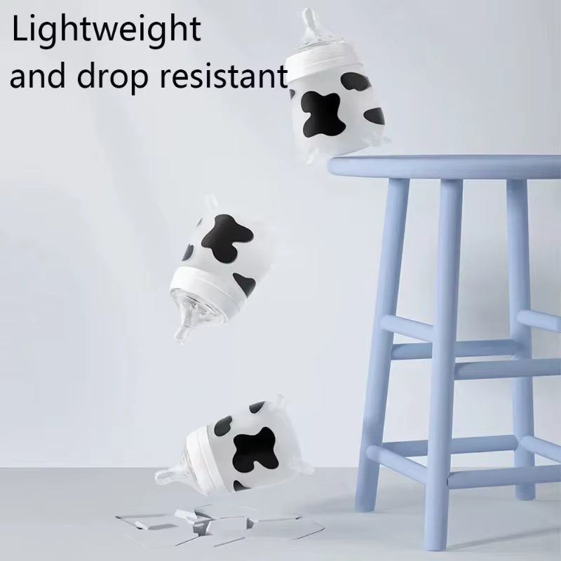 BiSantos en silicone imitant le lait maternel pour bébé, anti-colique, anti-étouffement, fournitures de vache pour nouveau-né