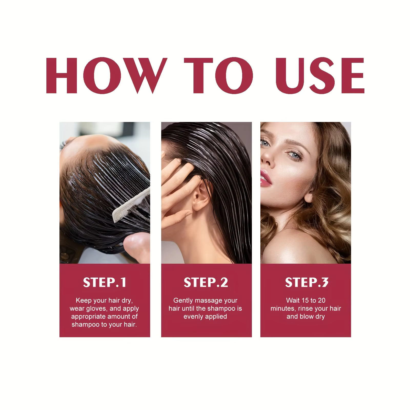 Shampoing de teinture pour cheveux gris argenté