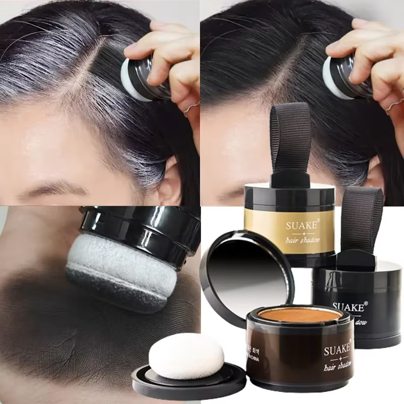 Poudre de ligne de cheveux 4 couleurs