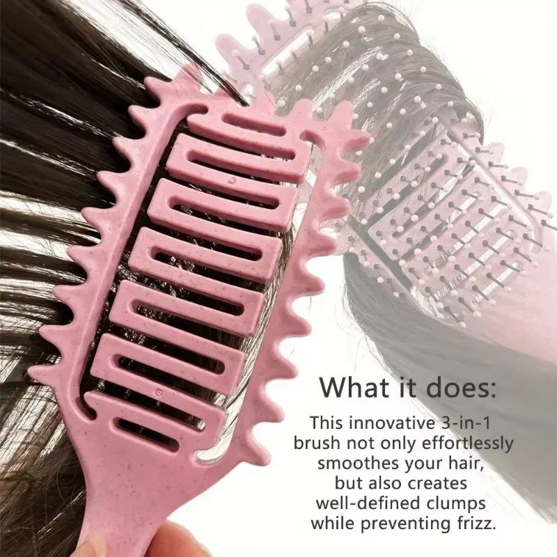 Brosse de coiffure pour cheveux bouclés et humides
