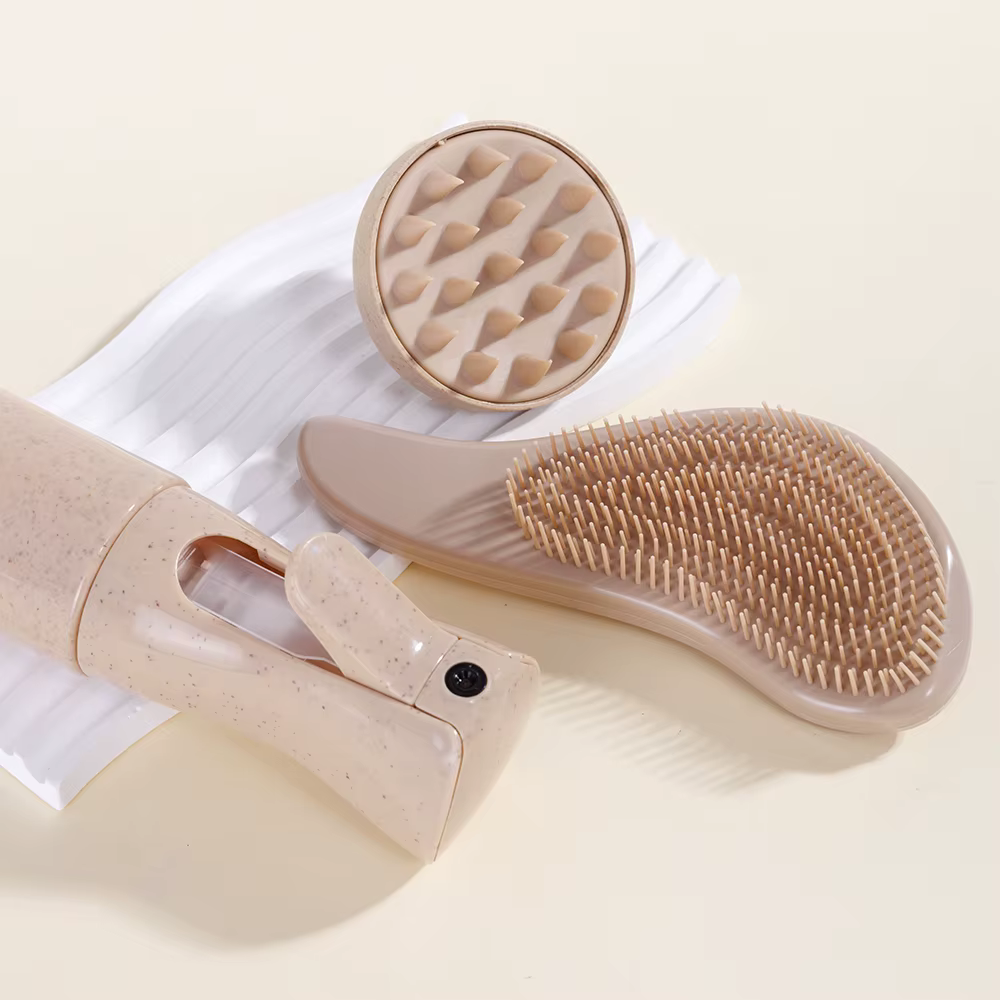 Ensemble de soins capillaires en paille de blé