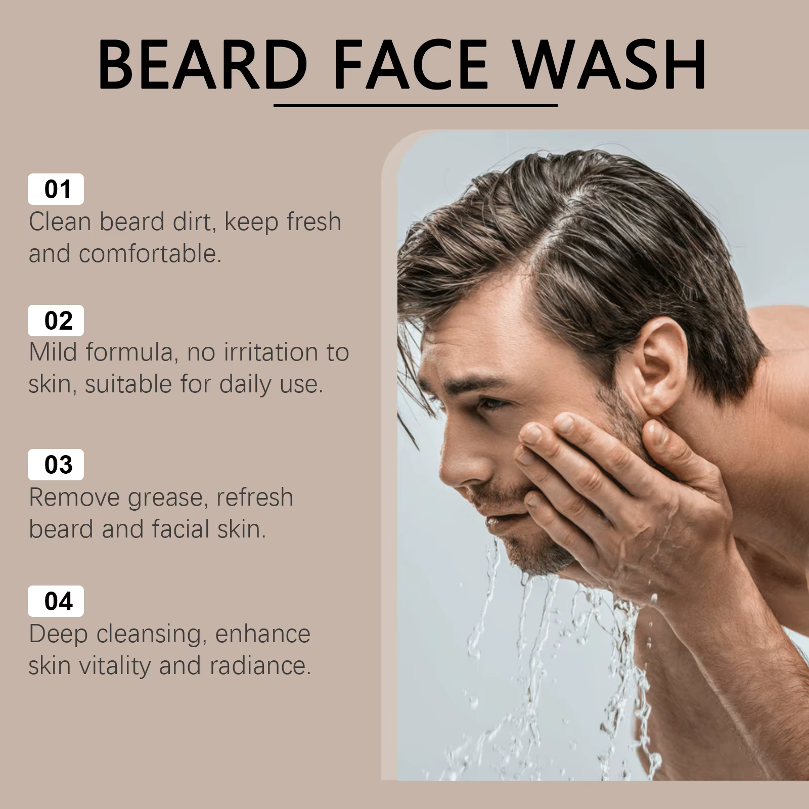 Shampoo pour barbe de qualité supérieure