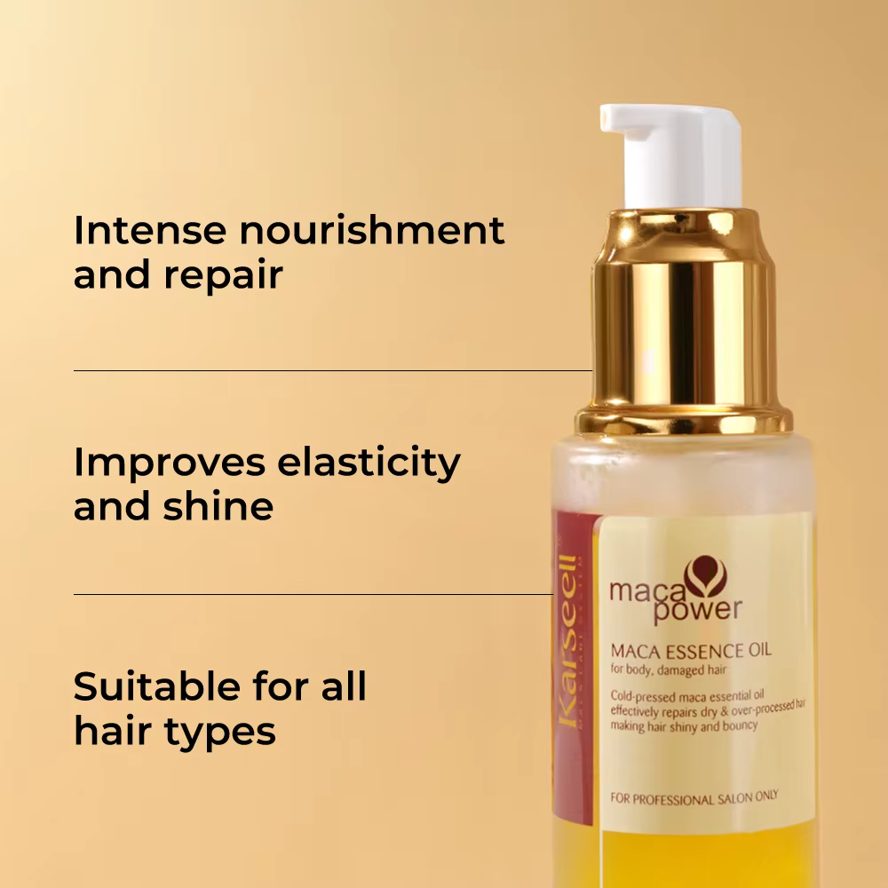 Karseell Masque capillaire 500 ml + huile d'argan 2 pièces ensemble réparation profonde conditionnement sérum