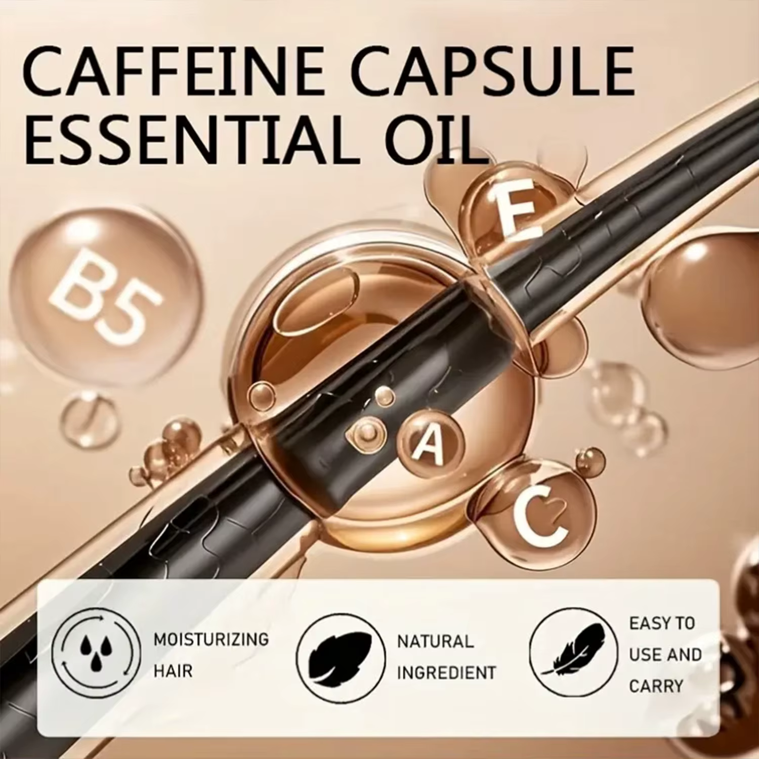 Huile capillaire, Essence capillaire à caféine à haute Concentration