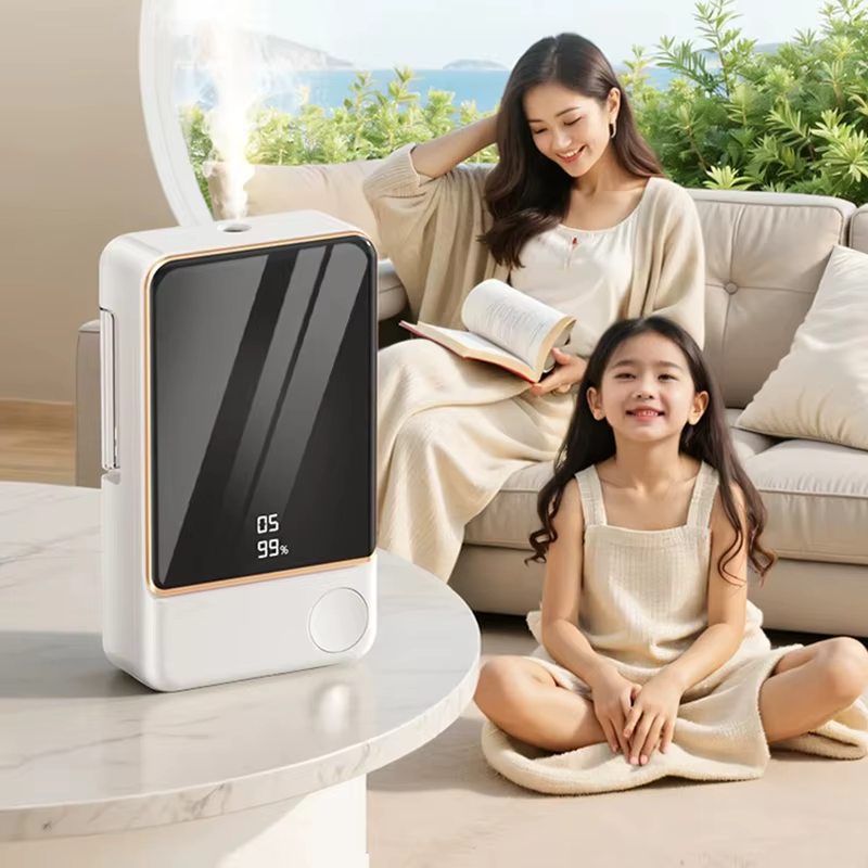 Diffuseur d'huiles essentielles portable rechargeable avec minuterie, purificateur d'air pour voiture, maison, salon, salle de bain