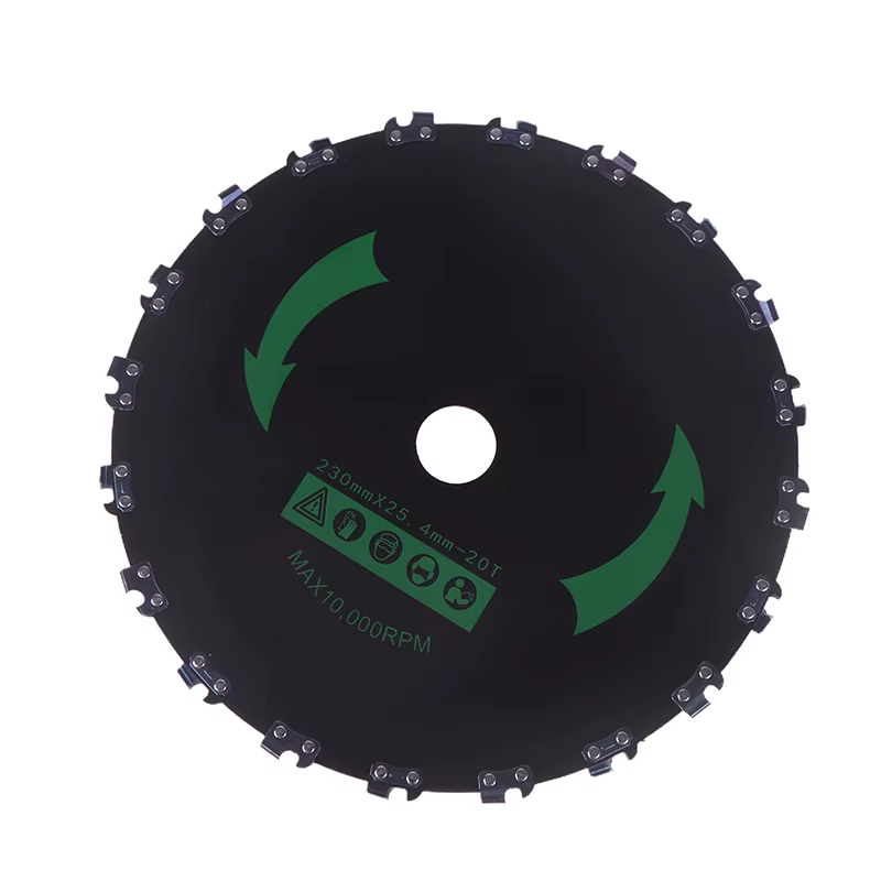 Lame de scie à dents de tronçonneuse, pour couper des arbres, couper des cordes, sous-brosse et plus encore, lames de débroussailleuse à 20 dents de 9 pouces