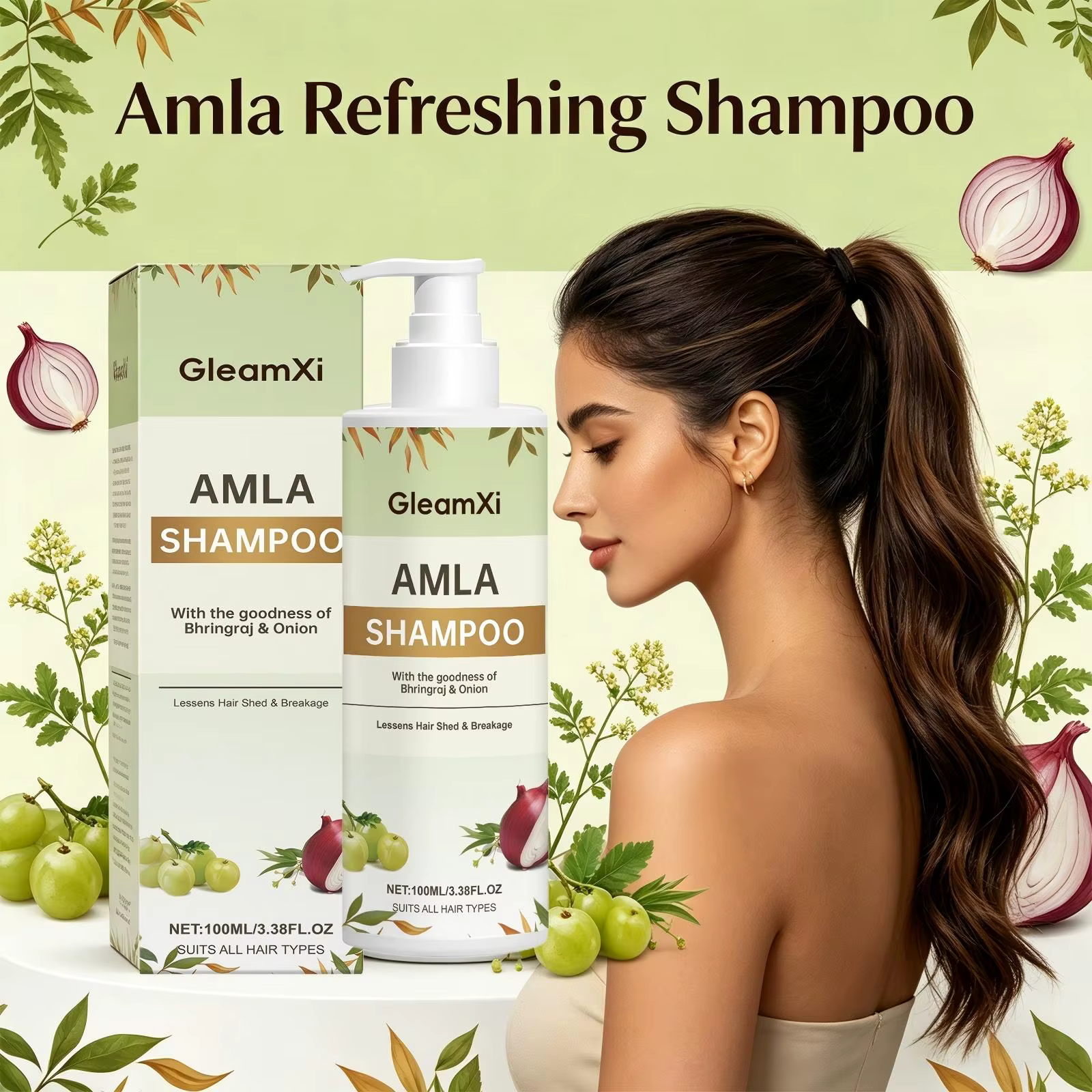 Shampoo Amla fortifiant et nourrissant pour cheveux