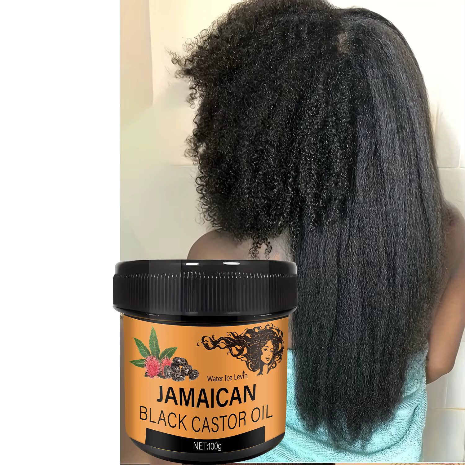 Huile de ricin noire jamaïcain 100g