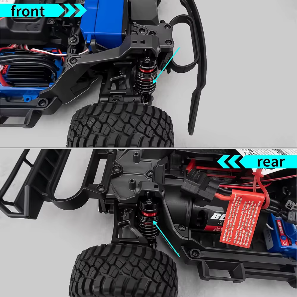 Amortisseur à huile 62mm 66mm 72mm compatible avec WLtoys 144001 MJX 14210 16208 Hyper Go H14BM SCY HBX 1/14 1/12 Buggy Truck