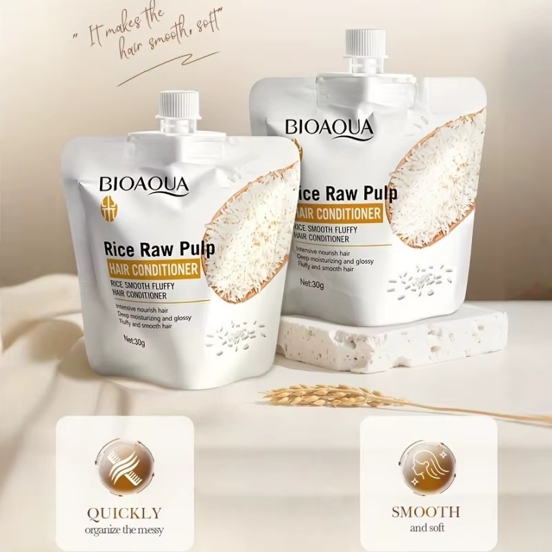 Masque capillaire à la purée de riz
