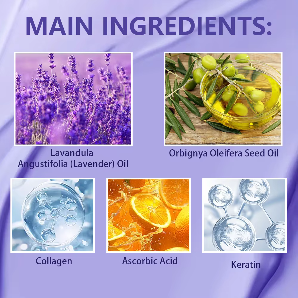 Masque capillaire violet - Tonifiant pour cheveux blonds