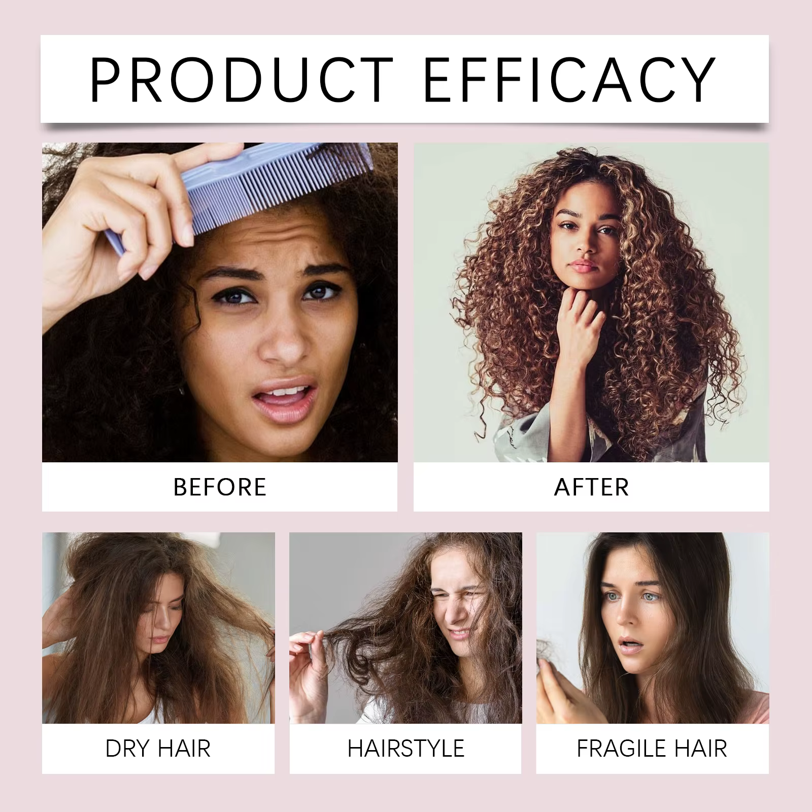 Essence coiffante nourrissante à l'élastine pour cheveux secs et abîmés