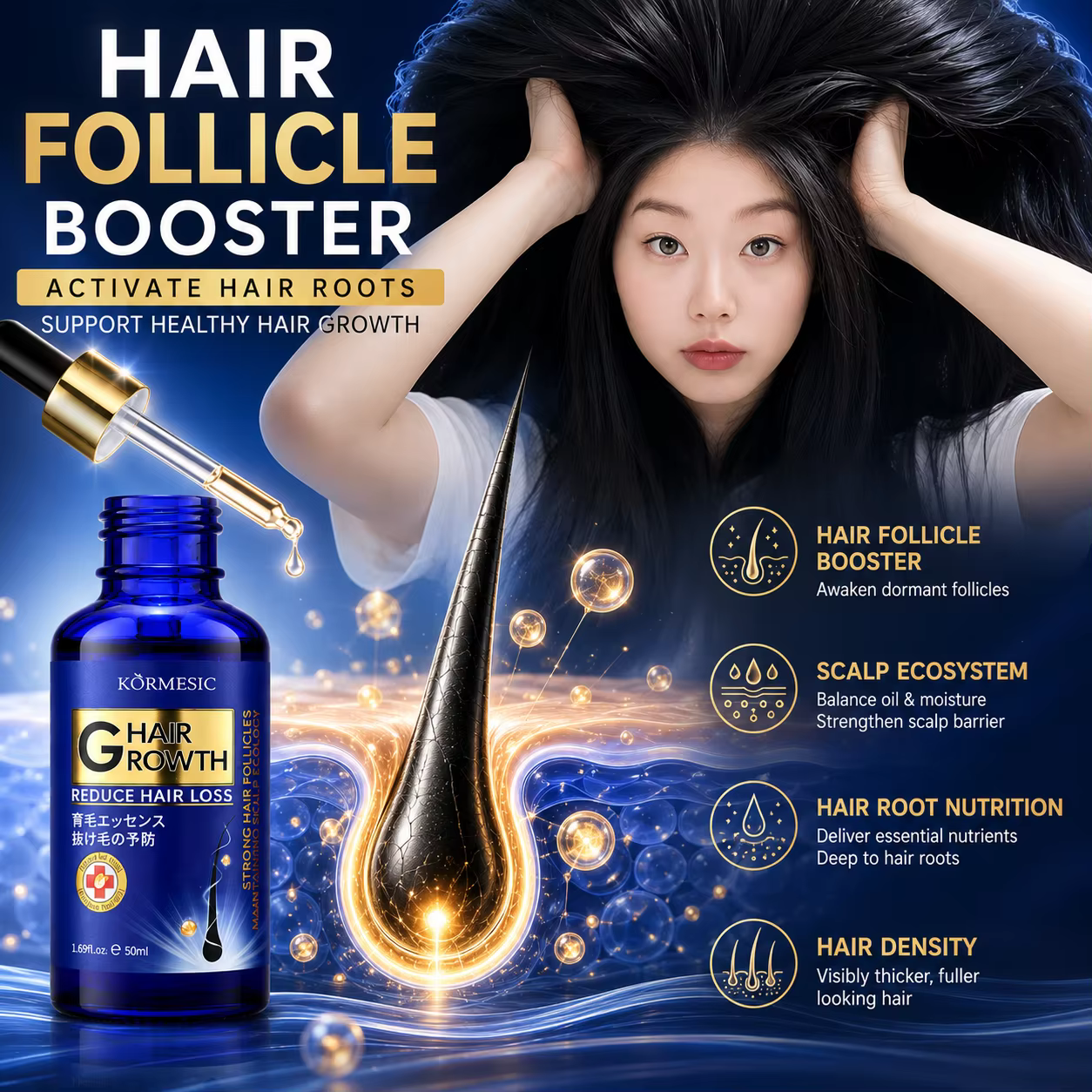 Sérum de croissance des cheveux