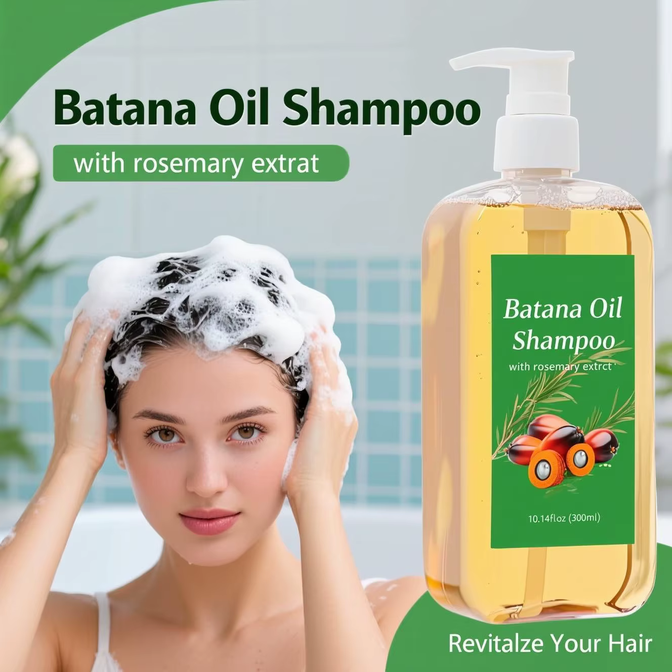 Shampoo fortifiant pour cheveux Batanana 300ml - Formule à l'huile