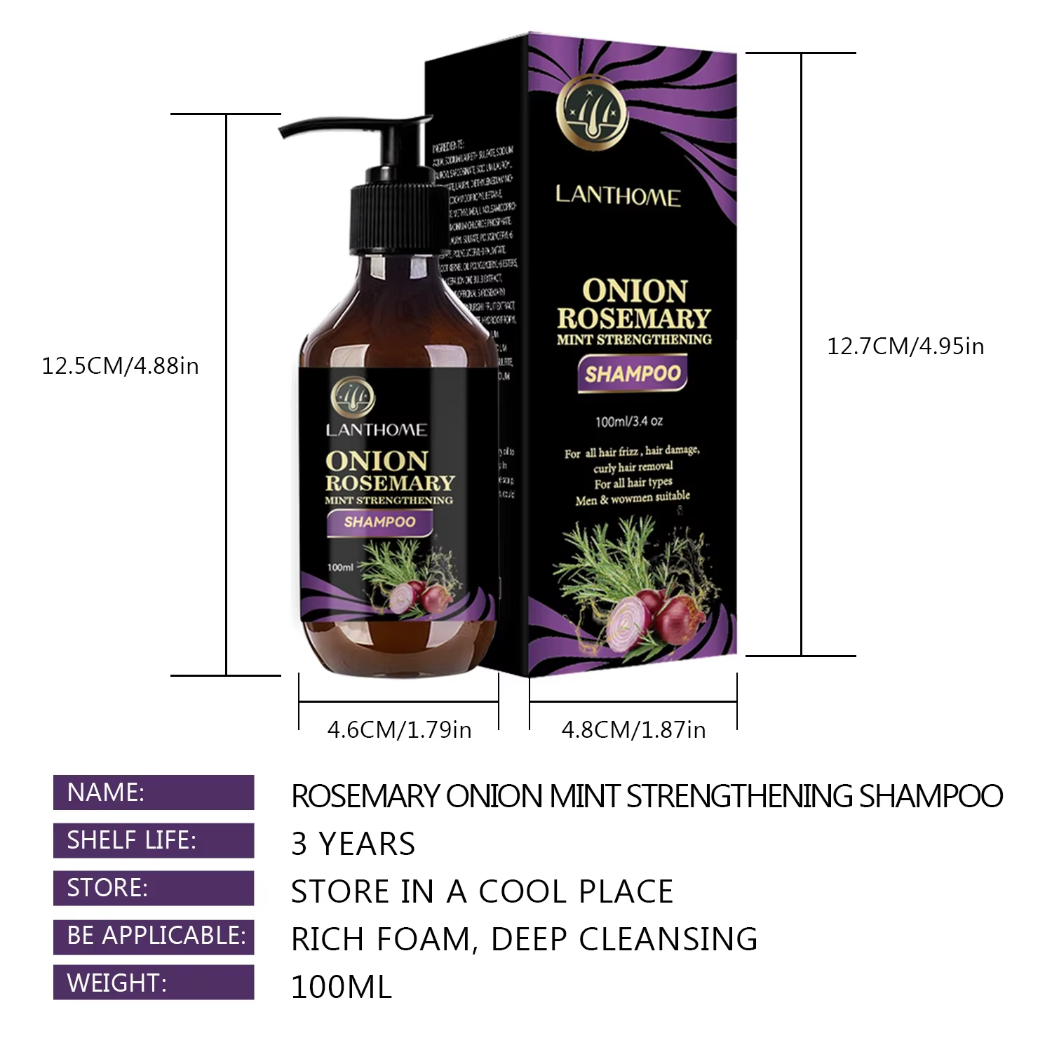 Shampoing cheveux pour une croissance rapide