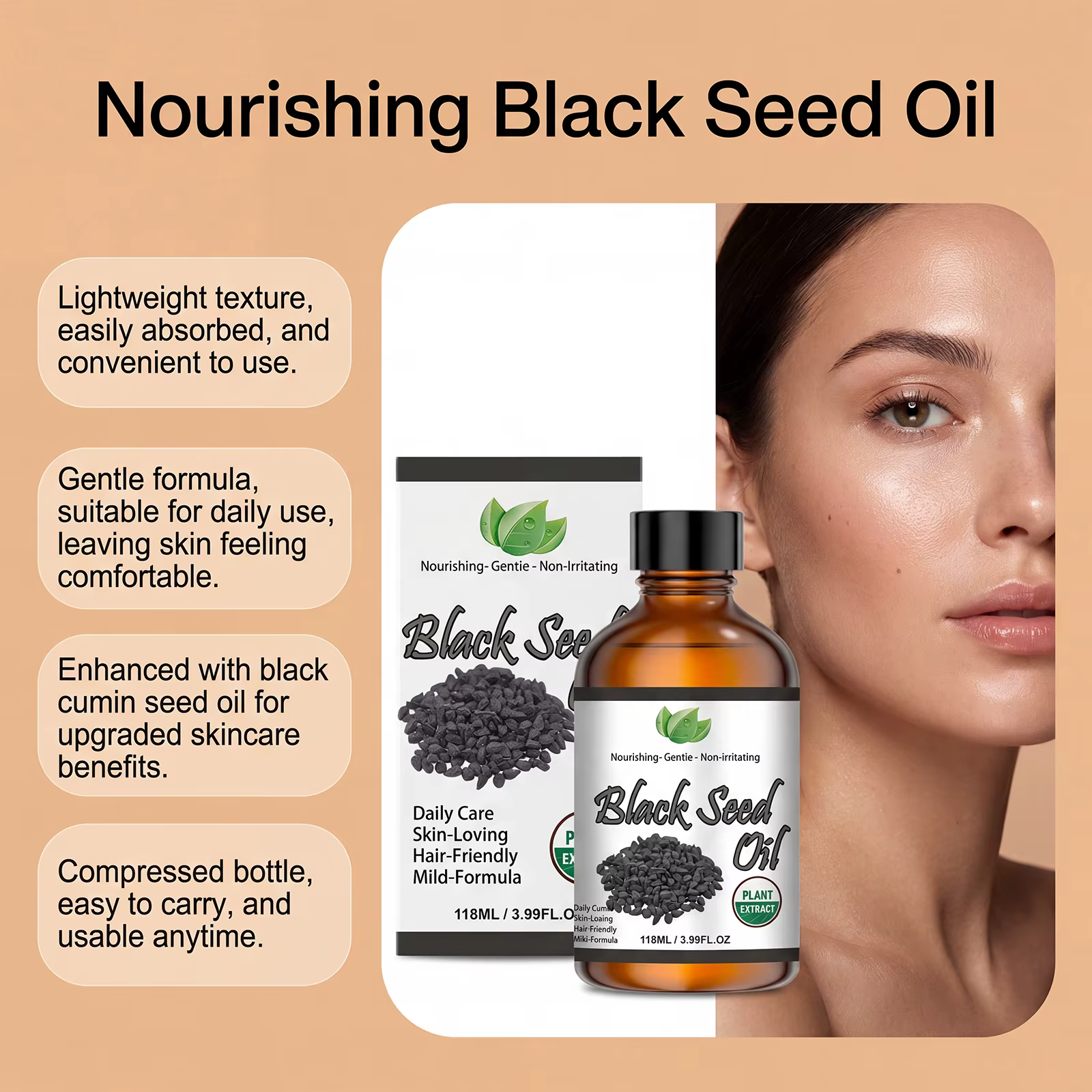 Huile de Nigelle Bio pour Cheveux