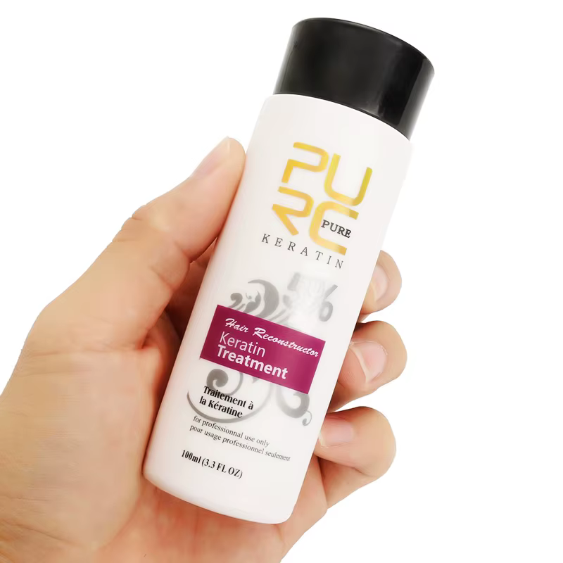PURC 2 pièces kératine pour lisser les cheveux 0% 5% 8% 12% formaldéhyde traitement capillaire