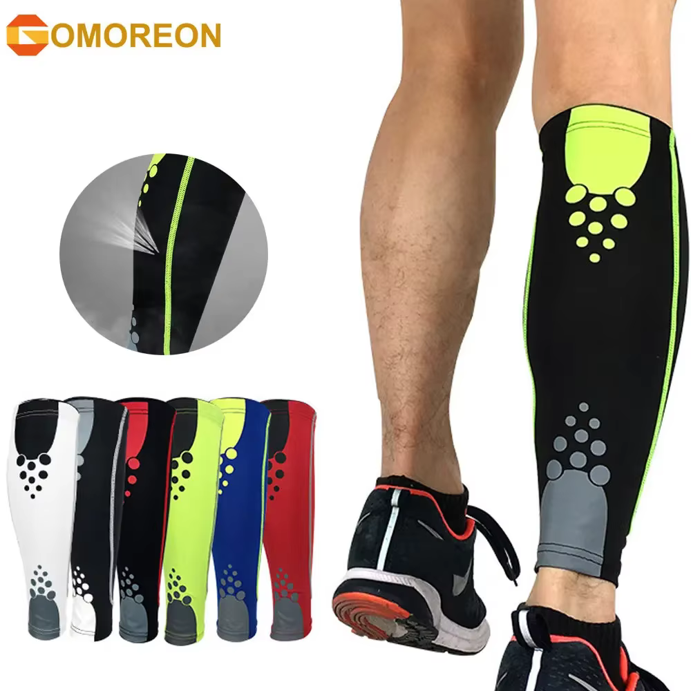 Manchons de Compression de mollet de Sport, chaussettes de jambe, course à pied, cyclisme, chauffe-jambes, attelle de tibia, soulagement de la douleur des varices