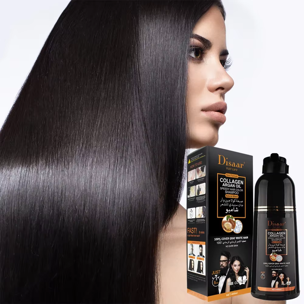 DISAAR 400ML couverture cheveux gris maroc huile d'argan soin rapide magique noir