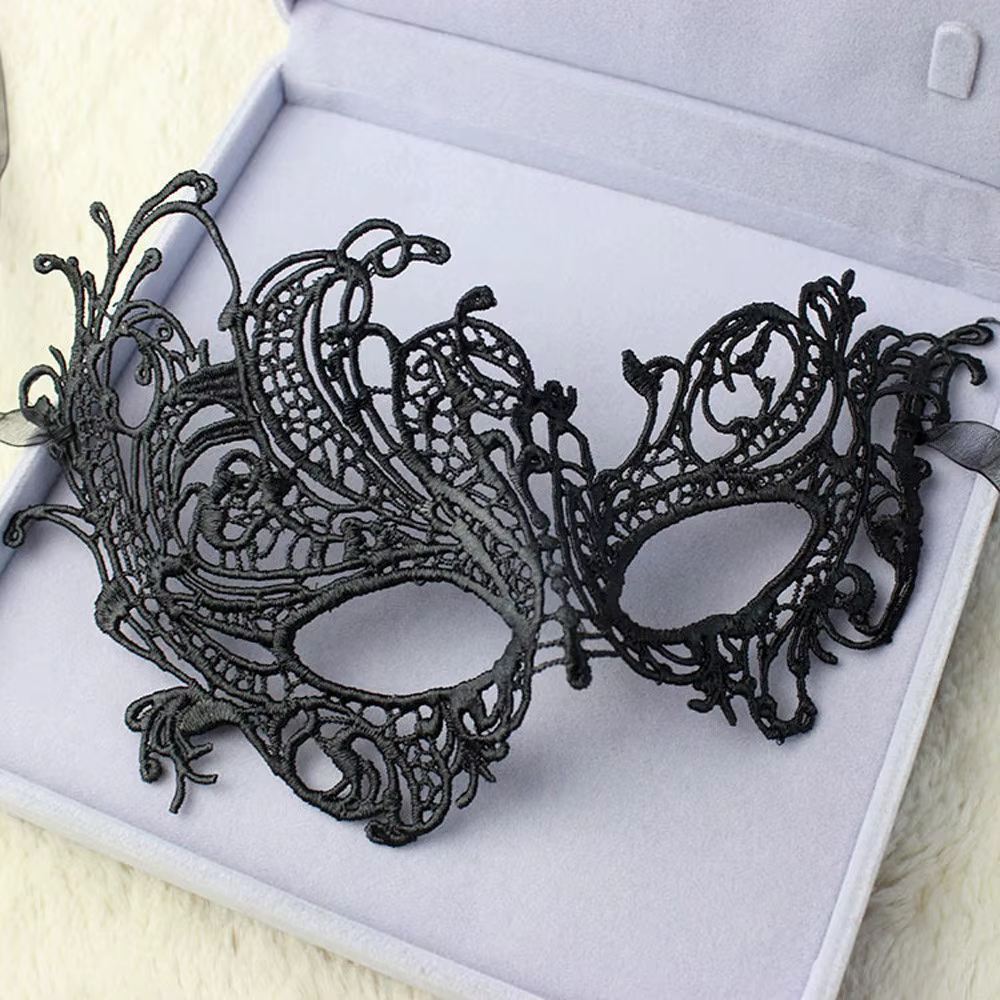 Masque en dentelle reine blanche, avec des Appliques brodées, masque de carnaval, accessoires pour femmes, masque de mariage, masque de mascarade d'halloween