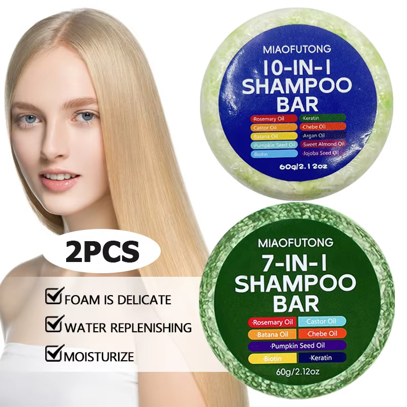 Lot de 2 savons shampoings multi-usages