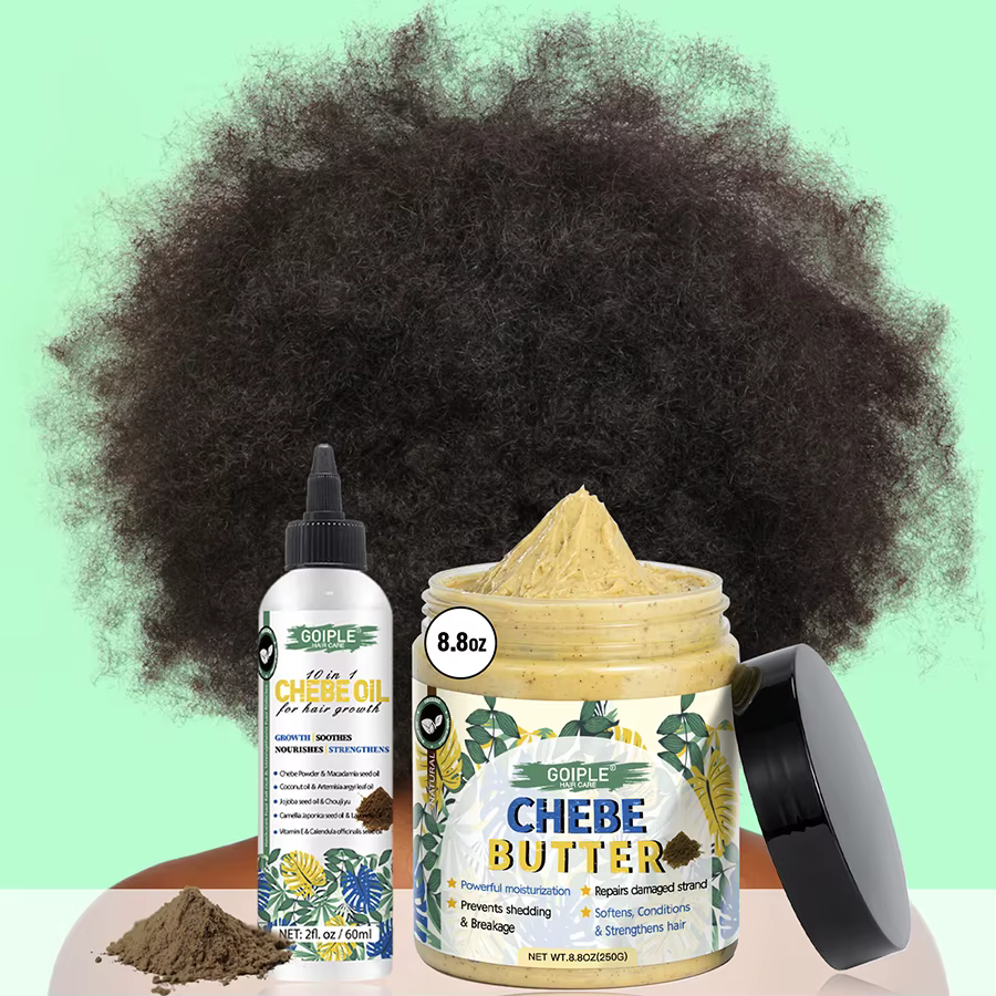 Huile de chebe pour la croissance des cheveux africains