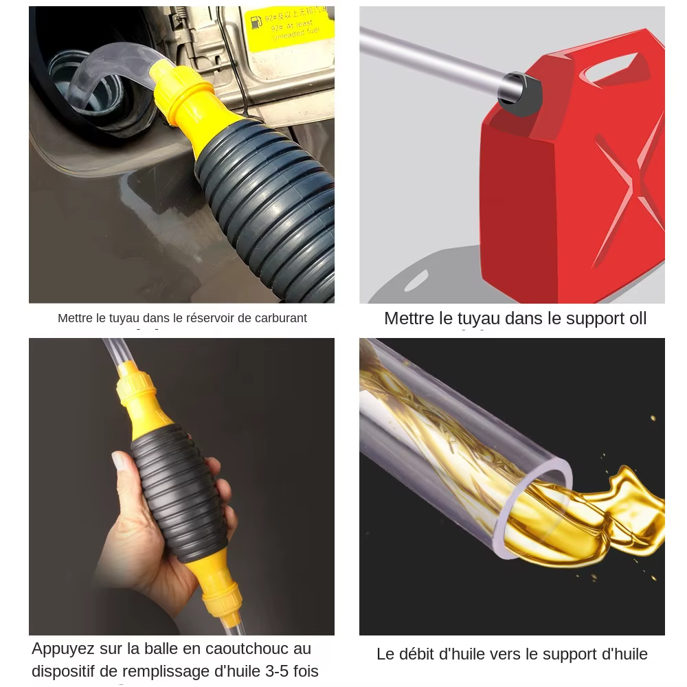 Pompe à carburant manuelle avec ventouse pour voiture, transfert d'huile, économiseur de carburant, or, liquide diesel, précieux