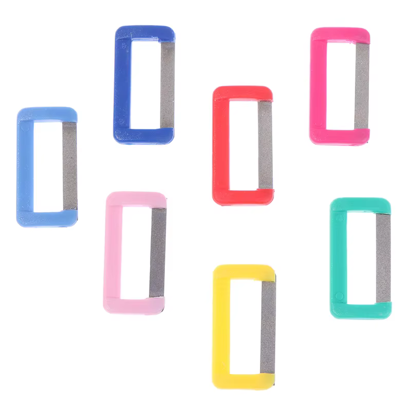 Kit d'orthodontie dentaire IPR, bandes de réduction intermulticolores alternatives, polissage dentaire, émail dentaire, scie SAP, soins buccaux aléatoires, 3 pièces