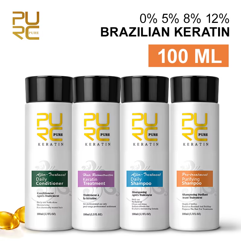 PURC traitement capillaire à la kératine brésilienne lissage