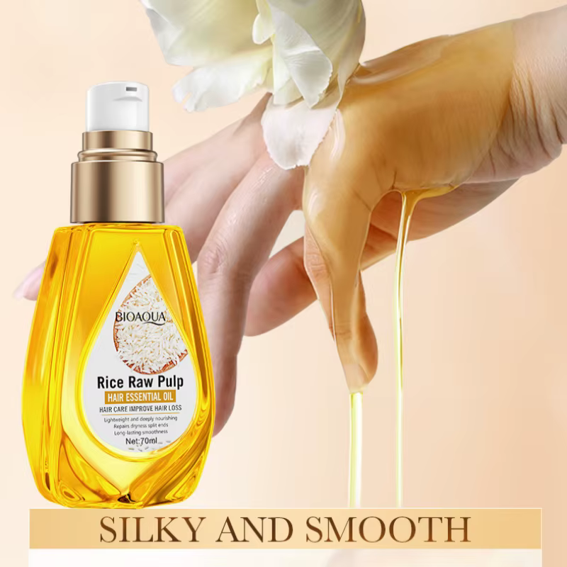 Huile Essentielle pour Cheveux à la Pulpe de Riz 70ml