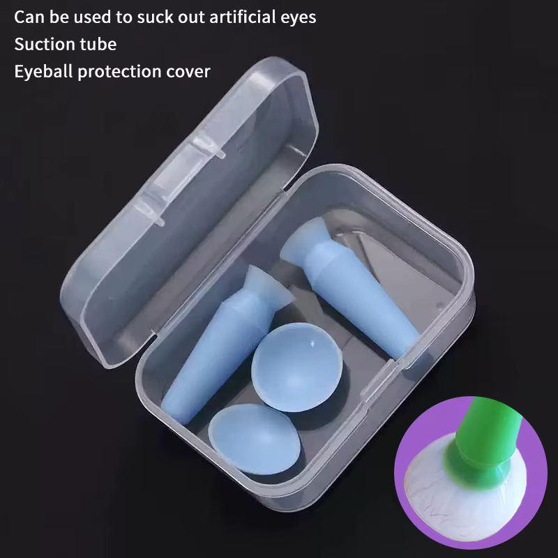 【Protège-œil en silicone souple avec absorbeur pour instruments de blepharoplastie et chirurgie ophtalmique】