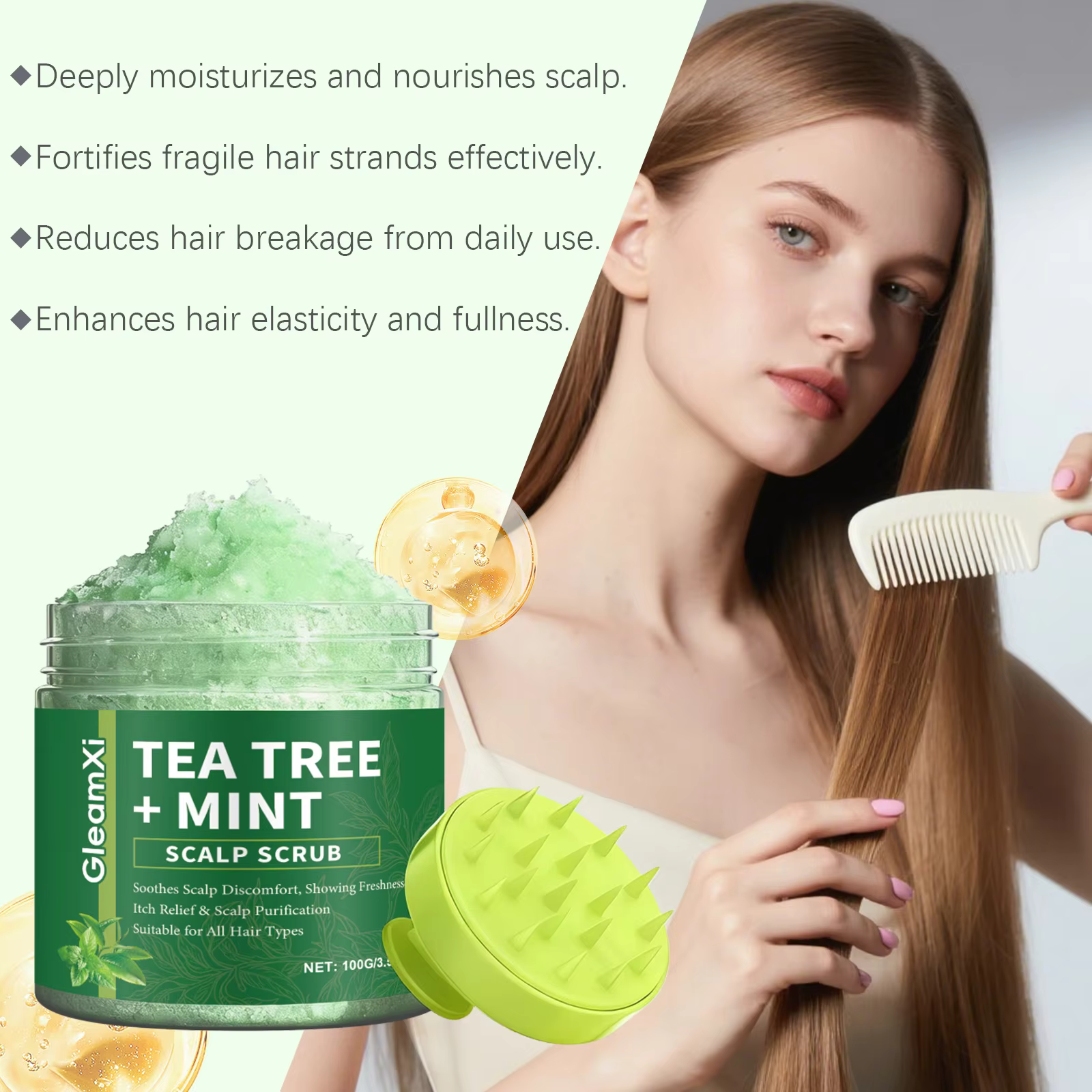 Shampooing Nettoyant en Profondeur au Théier pour le Cuir Chevelu