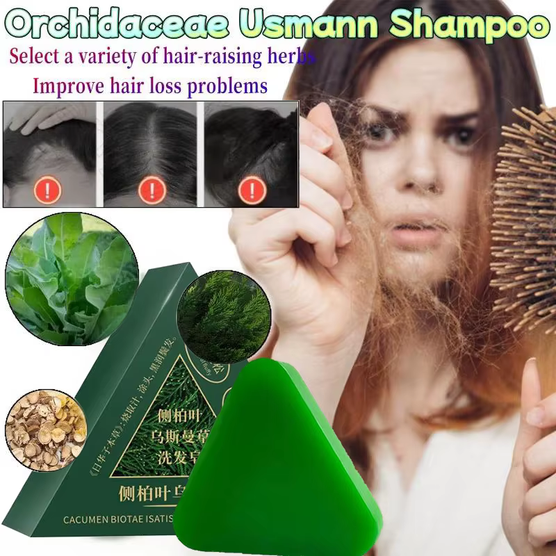 Shampoing à base de plantes naturelles