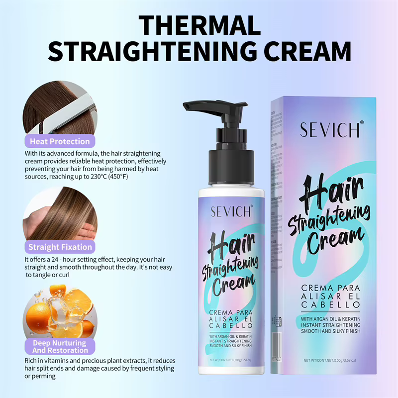 Crème lissante professionnelle à la kératine