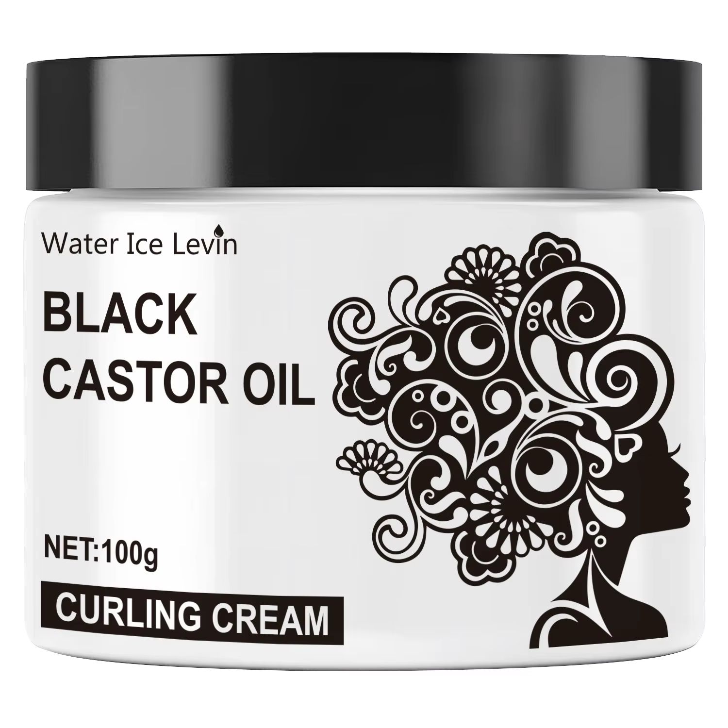 Crème Capillaire Ricin Noir : Hydratation Profonde + Éclat Naturel | Texture Non Grasse
