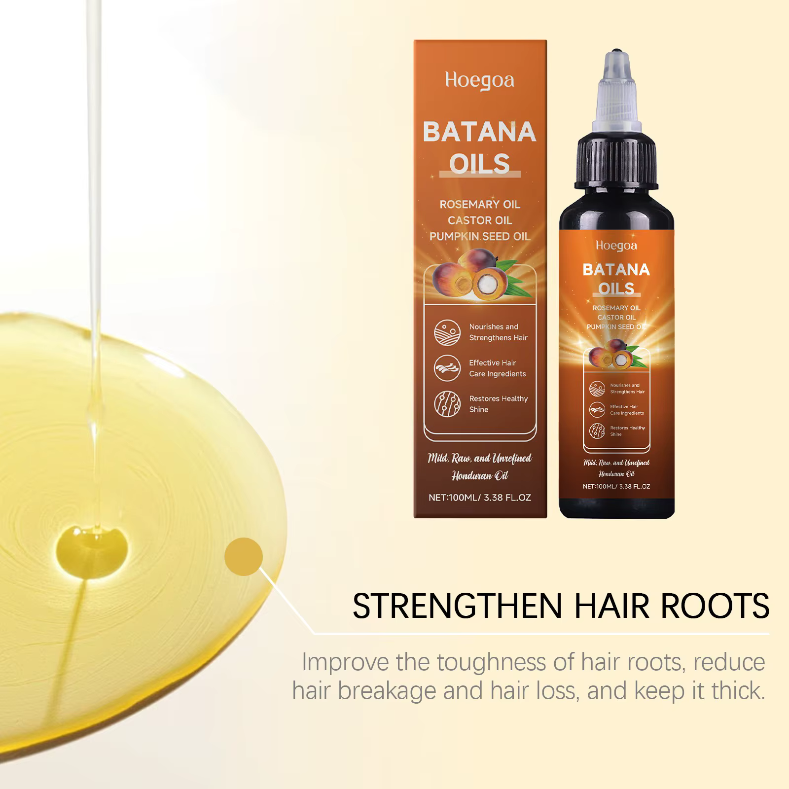 Batana huile capillaire romarin croissance des cheveux