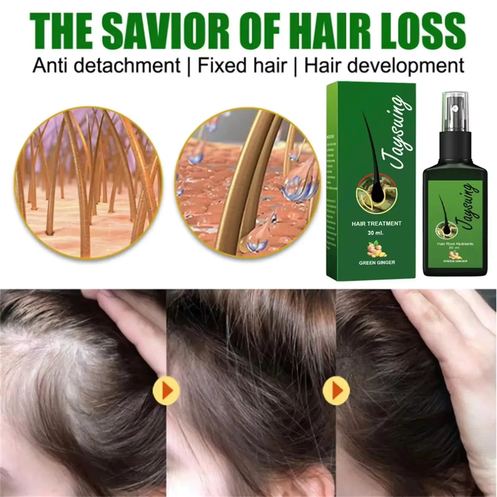 Sérum de croissance rapide des cheveux