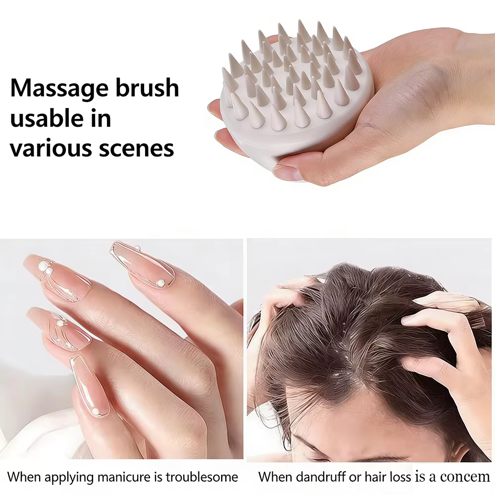 Brosse de massage du cuir chevelu