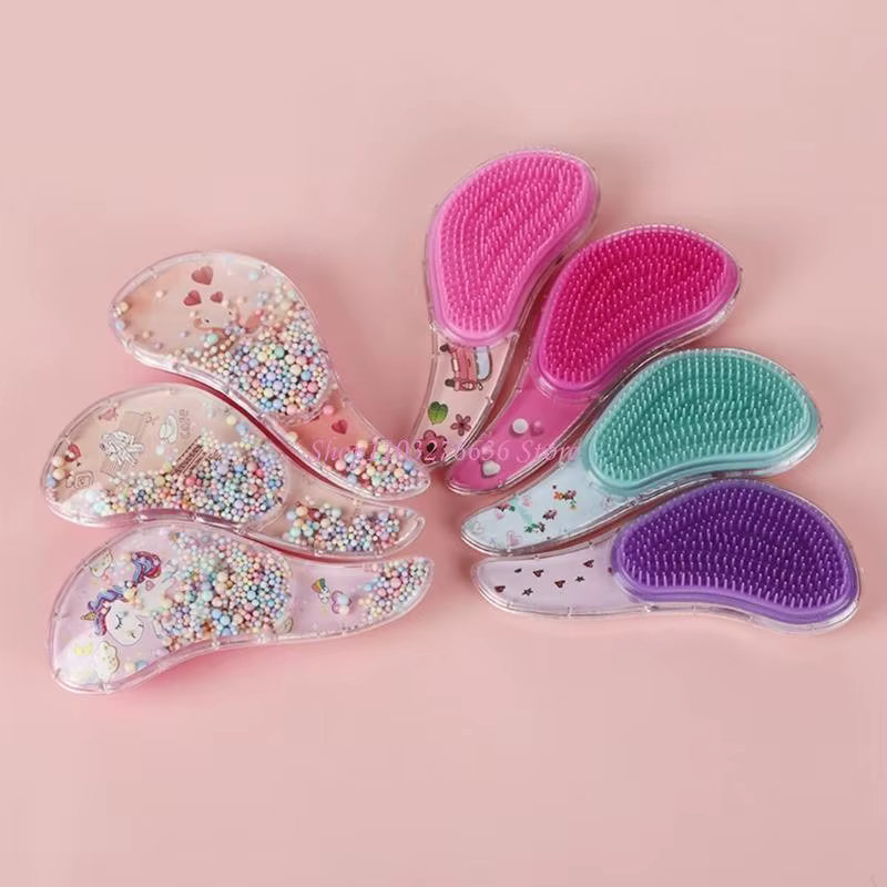 R6FD – brosse à cheveux démêlante, poils souples, élimine délicatement les nœuds, pour enfants adultes