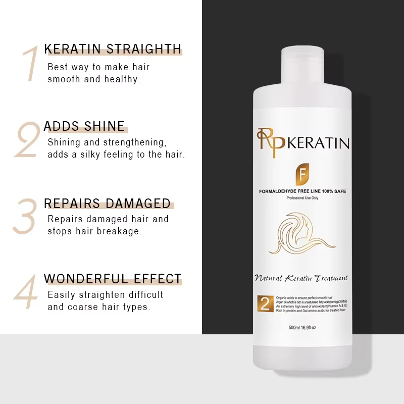 Traitement à la kératine sans formaldéhyde