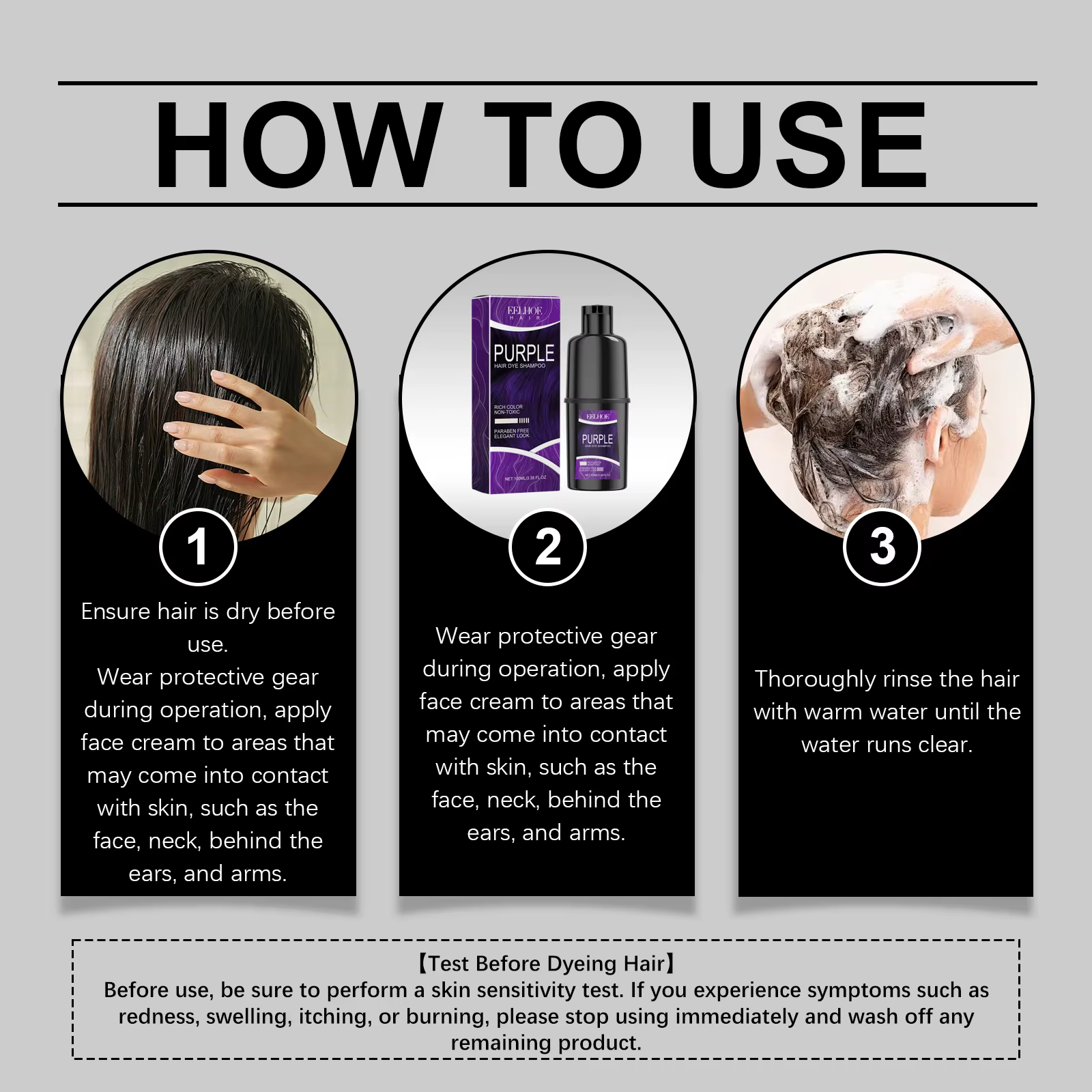 Shampoing pour teinture capillaire