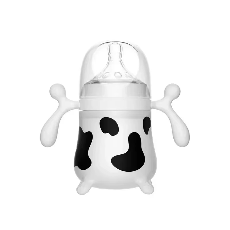 BiSantos en silicone imitant le lait maternel pour bébé, anti-colique, anti-étouffement, fournitures de vache pour nouveau-né