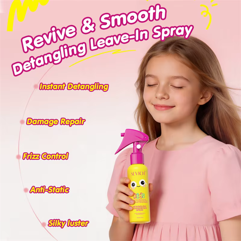 Spray démêlant pour cheveux d'enfants 100ml – Élixir revitalisant sans rinçage