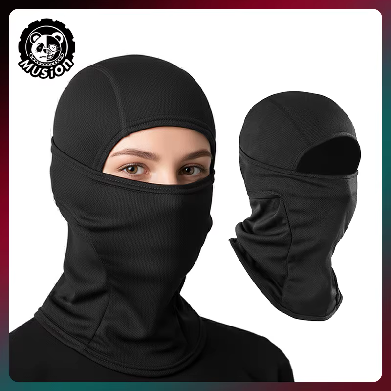 Musion Cagoule Masque facial de cyclisme pour femme Foulard une pièce multifonctionnel Coupe-vent Anti-poussière Protection solaire Quatre saisons