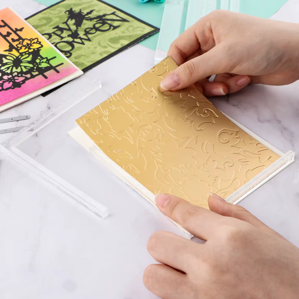 Outils d'angle de positionnement créatifs, aide aux coins de cartes pour la doublure des couches de cartes, outils de règle de positionnement plus facile, 7 pièces/ensemble