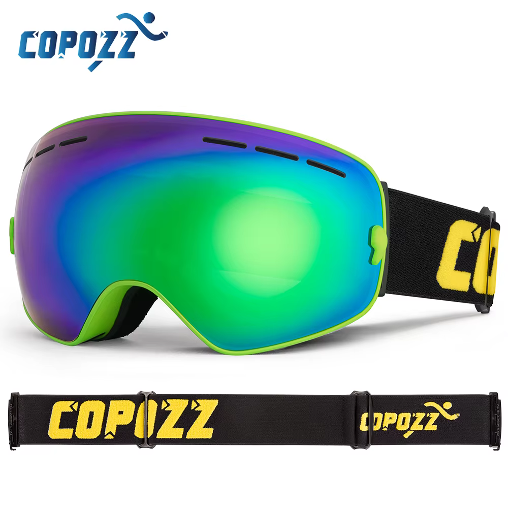COPOZZ hommes femmes marque lunettes de Ski lunettes de Snowboard lunettes pour Ski UV400 Protection lunettes de neige Anti-buée masque de Ski lunettes