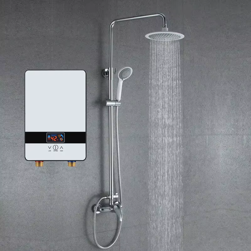 Chauffe-eau électrique instantané 6500W 220V, Thermostat, débit, salle de bains, cuisine instantanée, douche chaude